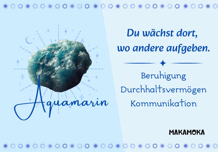 Aquadrom - Makramee Aquamarin Halskette Edelstein Handgefertigt Aquamarine Necklace