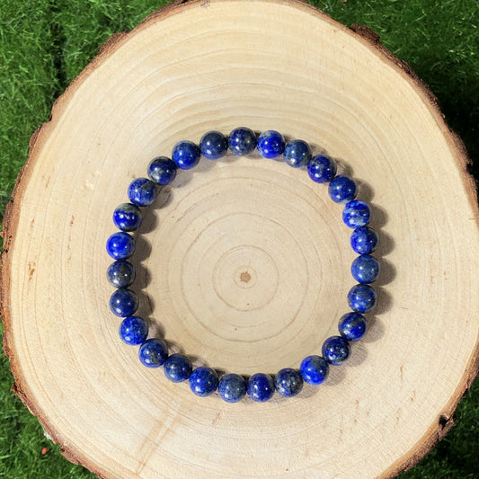 Armband aus natürlichem Lapislazuli, handgefertigt
