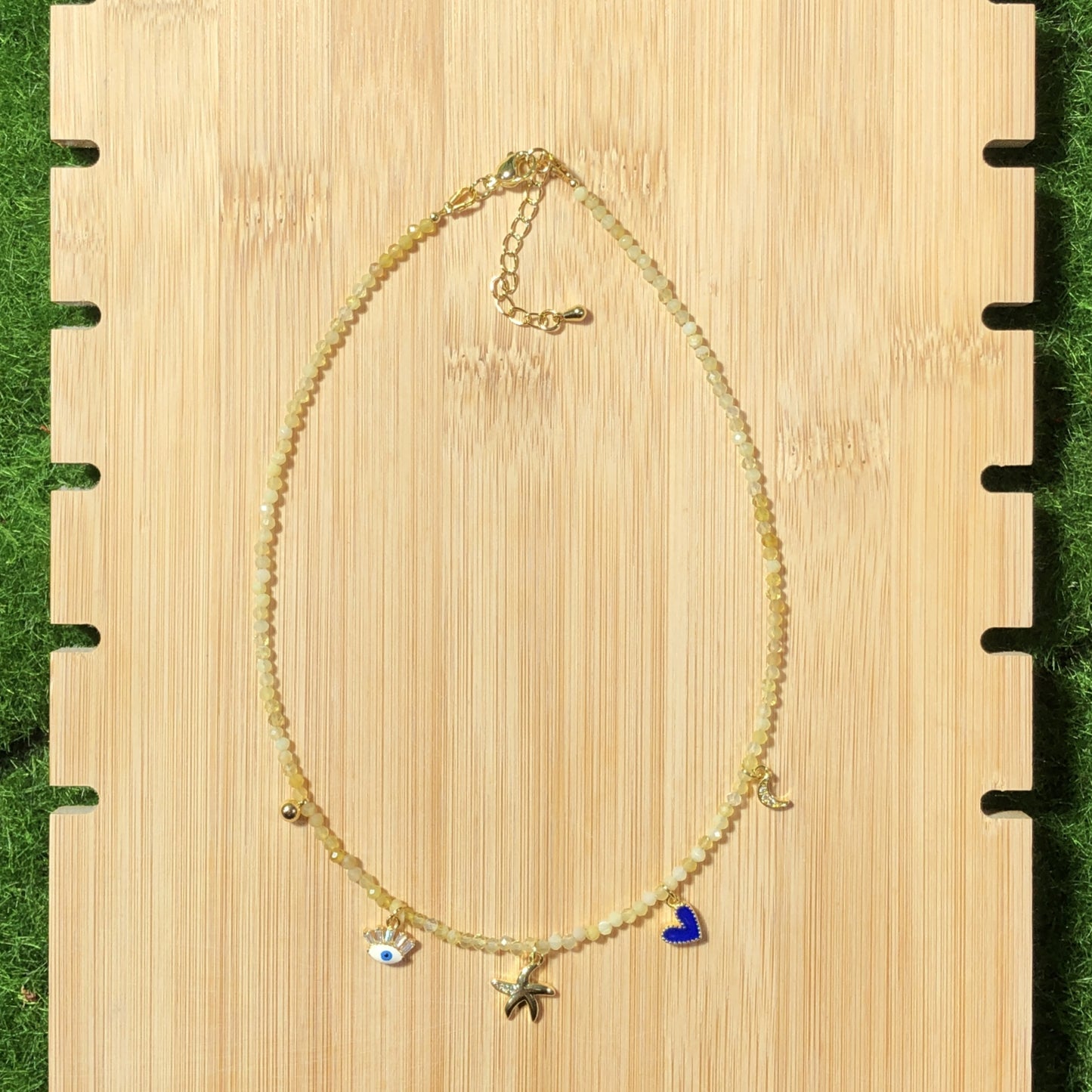 Natürliche facettierte Citrin-Halskette, verkupferter 14-Karat-Goldanhänger, einzigartiges Design, handgefertigt